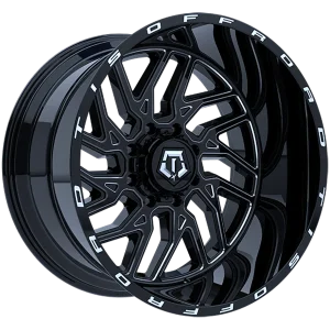 TIS Wheels – 544BM – Black – 20″x12″ -44mm – Summer Wheels – 544BM2125244
